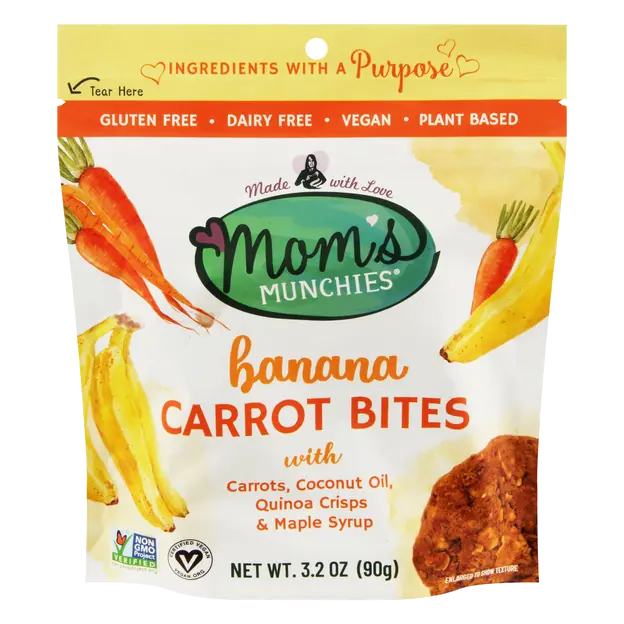 Munchies Gluten & Dairy Free Banana Carrot Bites