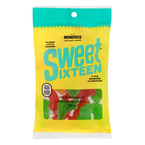 Sweet Sixteen Candy Classic Little Sour Dinosaur 135 g