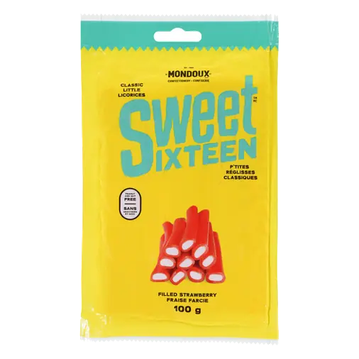 Sweet Sixteen Candy Filled Strawberry 100 g