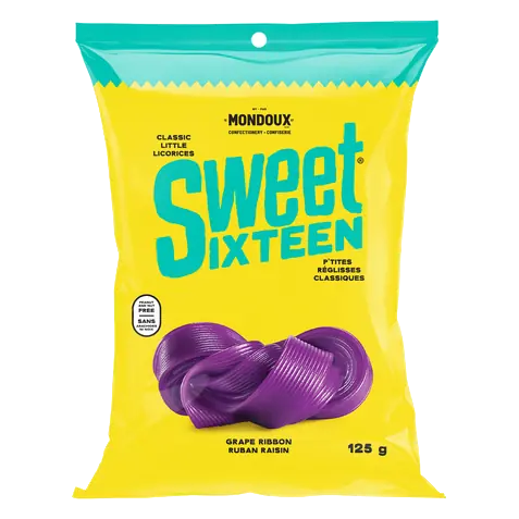 Sweet Sixteen Candy Grape Ribbon 125 g