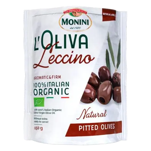 Organic Olives Black Pitted Leccino