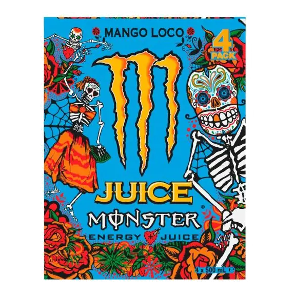 Energy Drink Mango 4x500ml