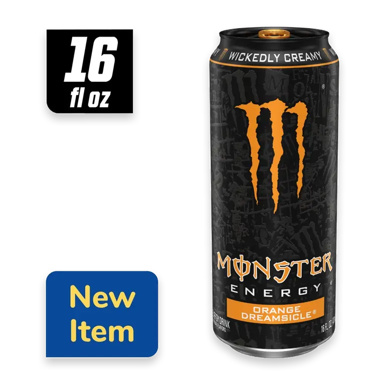 Orange Dreamsicle Energy Drink Can