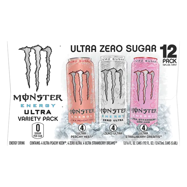 Ultra Zero Sugar Variety Pack Energy Drink - 12 pk