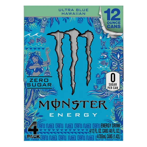 Zero Sugar Ultra Blue Hawaiian Energy Drink - 4 pk