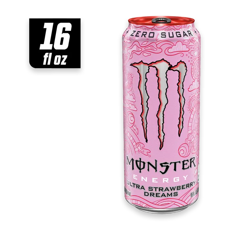 Zero Sugar Ultra Strawberry Dreams Energy Drink Can