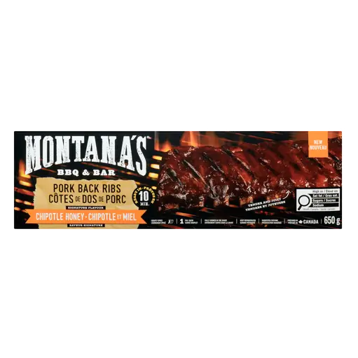 Montana's BBQ & Bar Pork Back Ribs Chipotle Honey 650 g