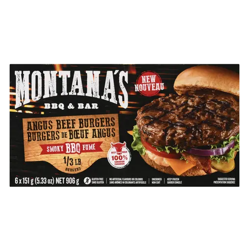 Frozen Canadian Angus Beef Burger 906 g