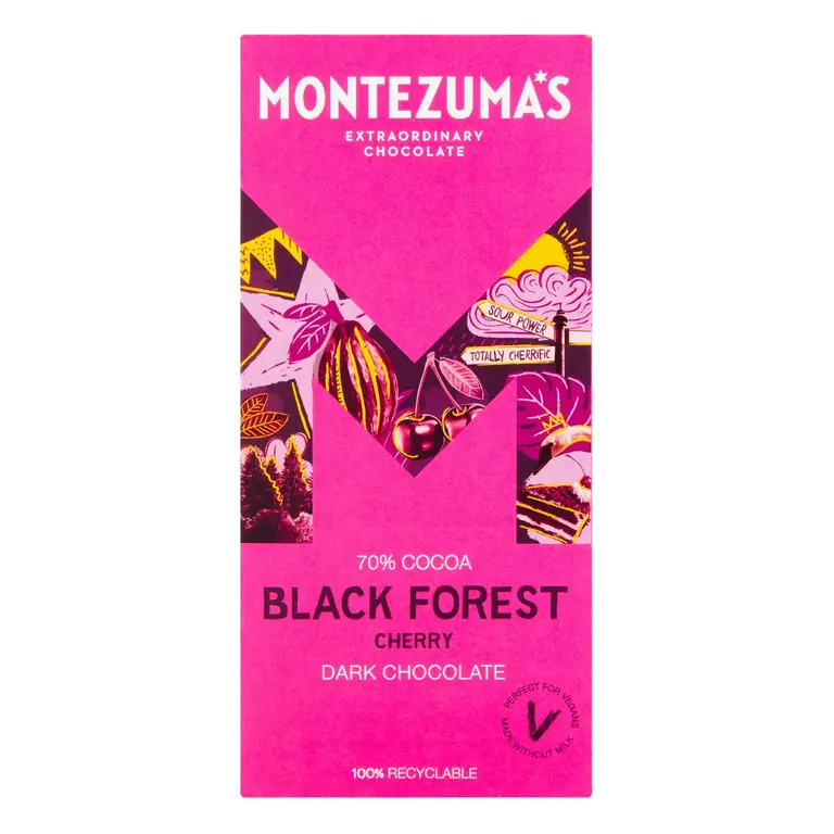70% Cocoa Black Forest Cherry Dark Chocolate 90g
