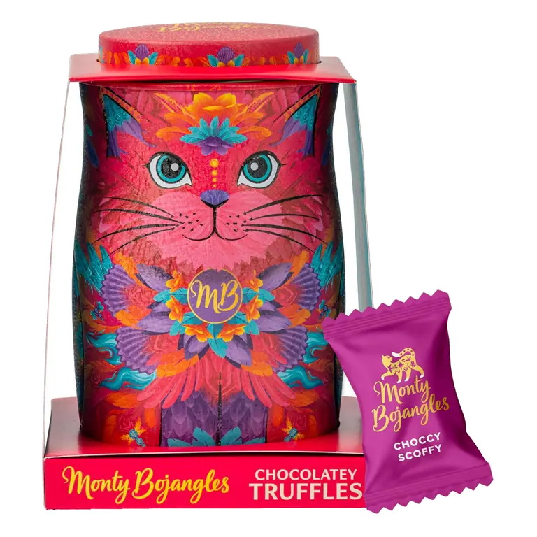 135g Sunset Samba Cat Tin Chocolatey Truffles