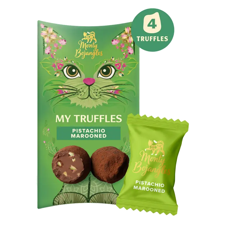 Monty Bojangles 4 x Pistachio Marooned Chocolate Truffles