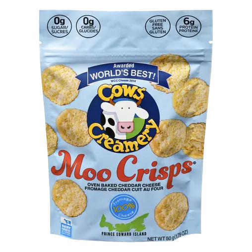 Cows Creamery Oven Baked Cheddar Cheese Crisps 50 g