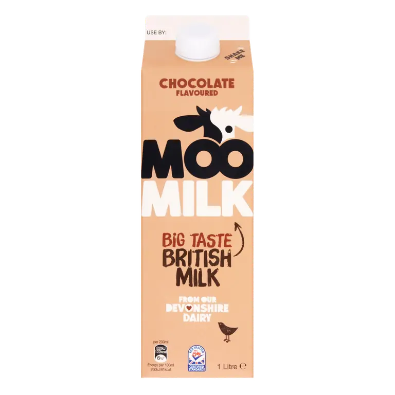 Moo Milk Chocolate Flavoured 1% Fat Milk 1 Litre