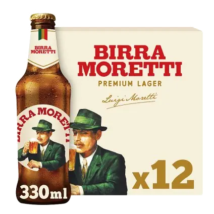 Birra Moretti Premium Lager Beer Bottle x12 Multipack