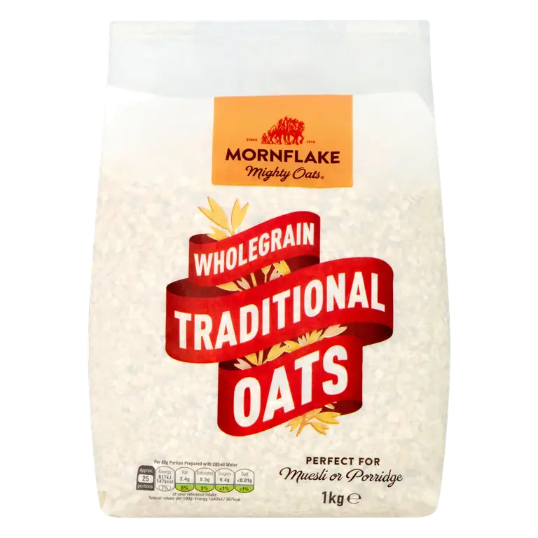 Mornflake Mighty Oats Wholegrain Traditional Oats 1kg