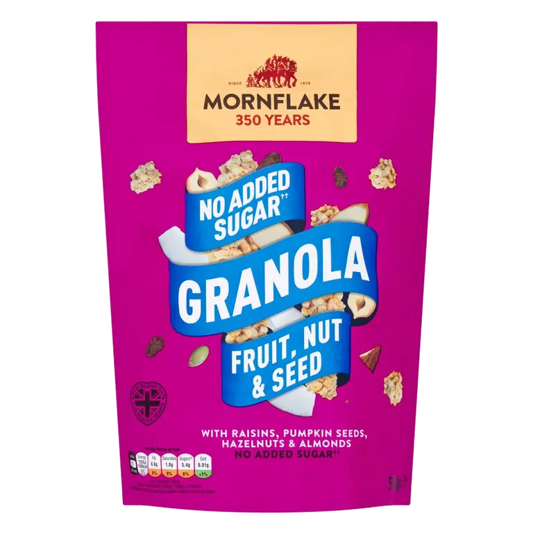 No Added Sugar Fruit, Nut & Seed Granola 500g