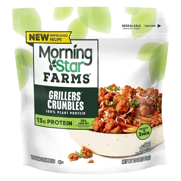 Meal Starters Vegan Veggie Grillers Crumbles Frozen