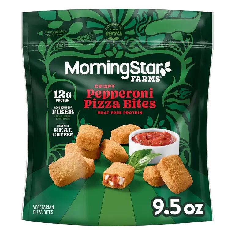 Morningstar Farms Frozen Pepperoni Pizza Bites, 9.5oz
