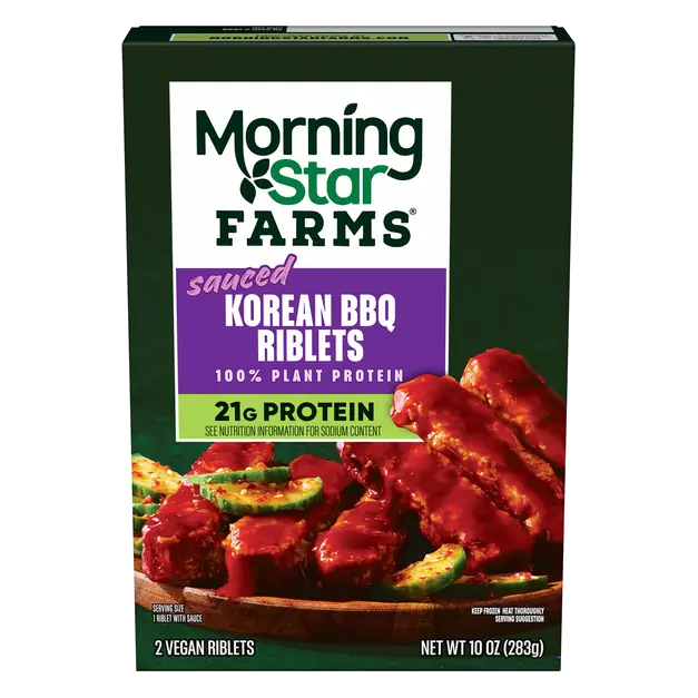 Plant-Based Sauced Korean BBQ Riblets - 2 ct Frozen