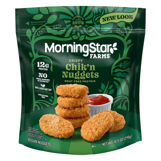 Plant-Based Vegan Veggie Chik'n Nuggets Frozen