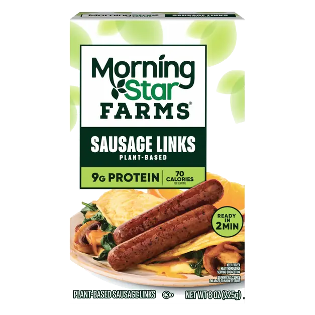 Plant Protein Veggie Breakfast Sausage Links - 10 ct