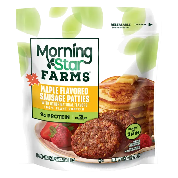 Veggie Maple Flavored Sausage Patties - 6 ct Frozen