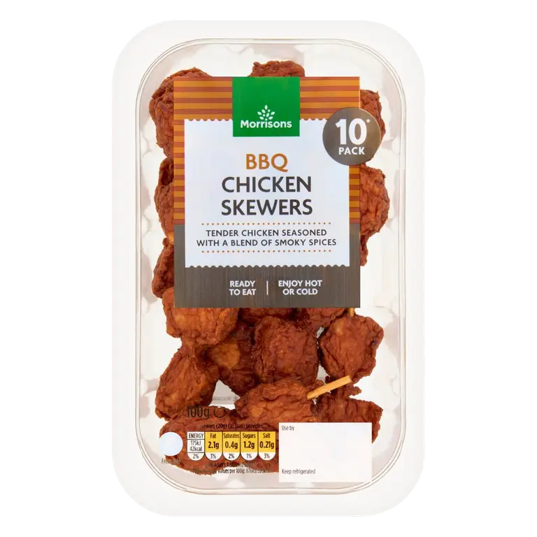 10 BBQ Chicken Skewers
