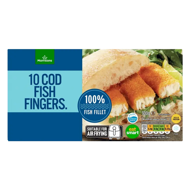 10 Cod Fish Fingers