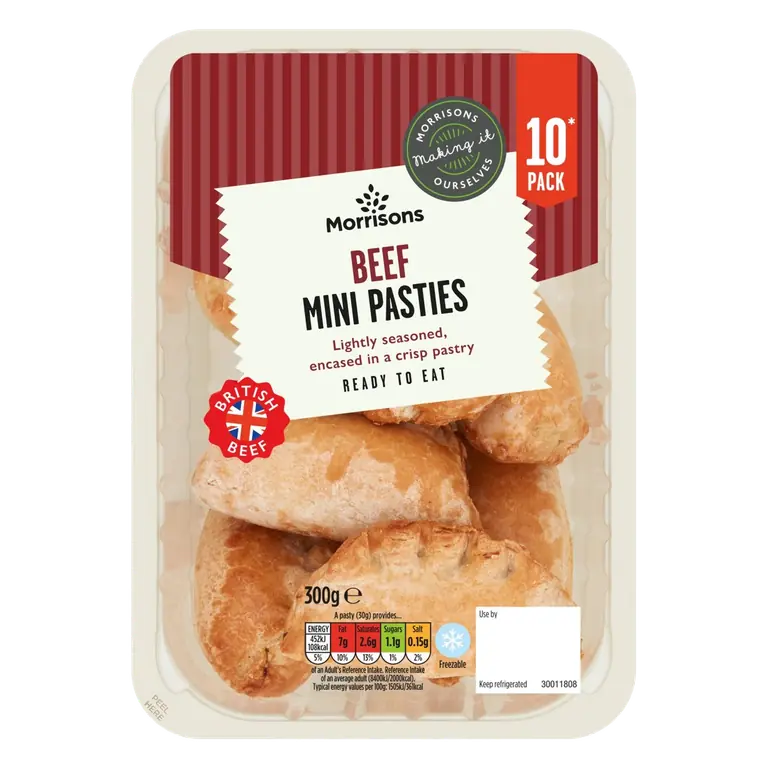 10 Mini Beef Pasties