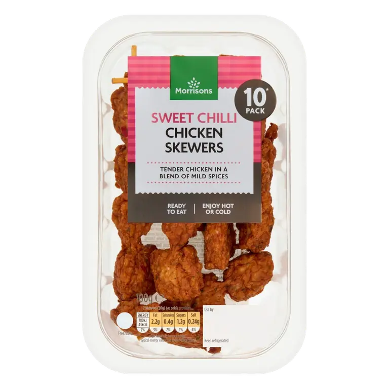 10 Sweet Chilli Chicken Skewers