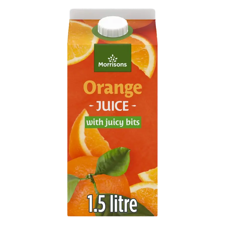 100% Orange Juice With Bits