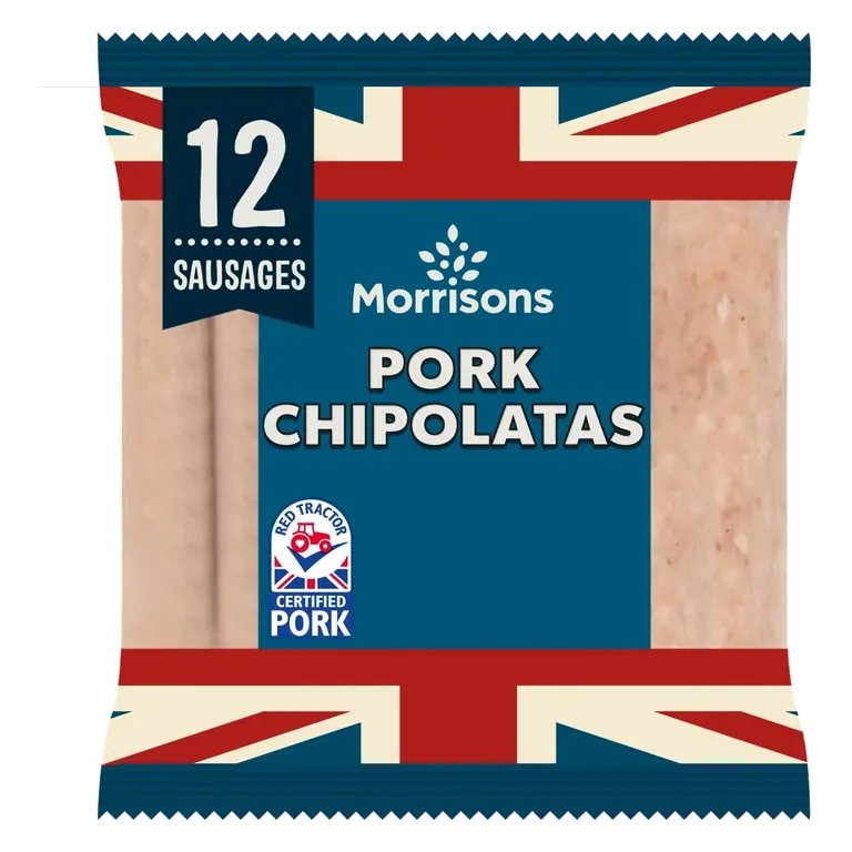 12 Butchers Style Pork Chipolatas