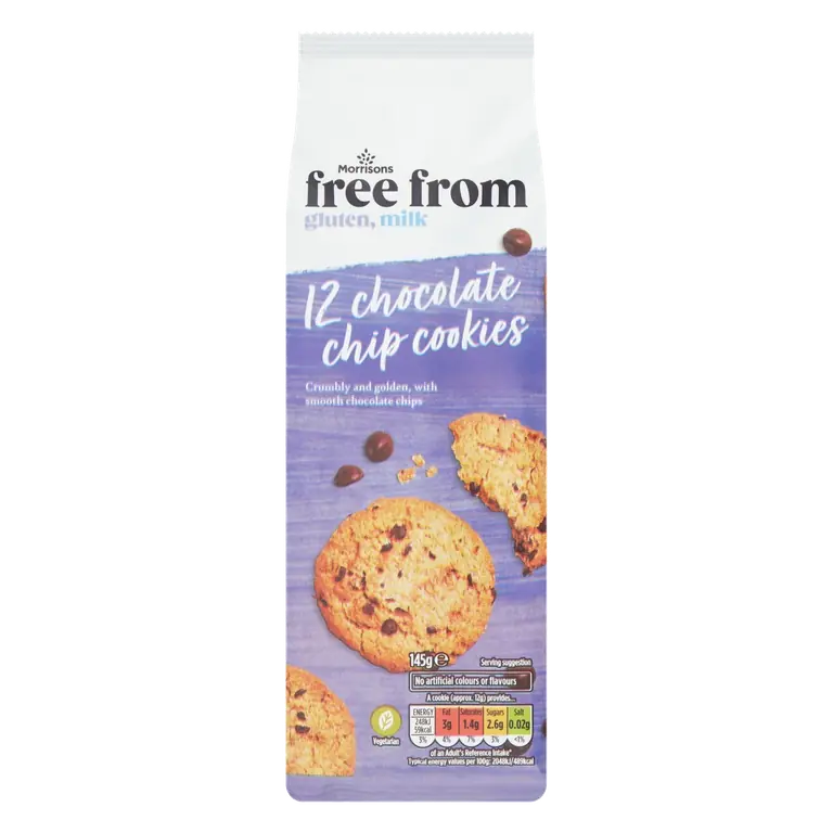 12 Free From Choc Chip Cookies 145g