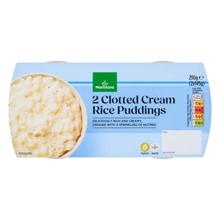 2 Clotted Cream Rice Puddings