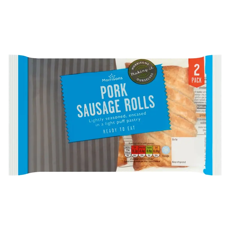 2 Fresh Bake Pork Sausage Rolls