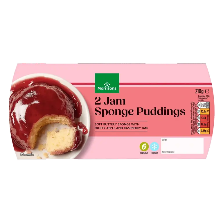 2 Jam Sponge Puddings 210g