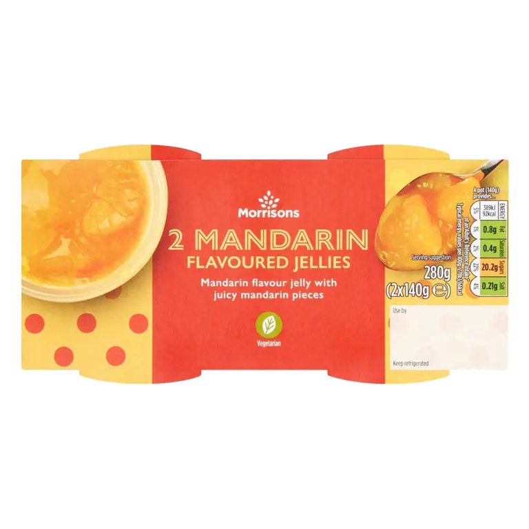 2 Mandarin Flavoured Jellies