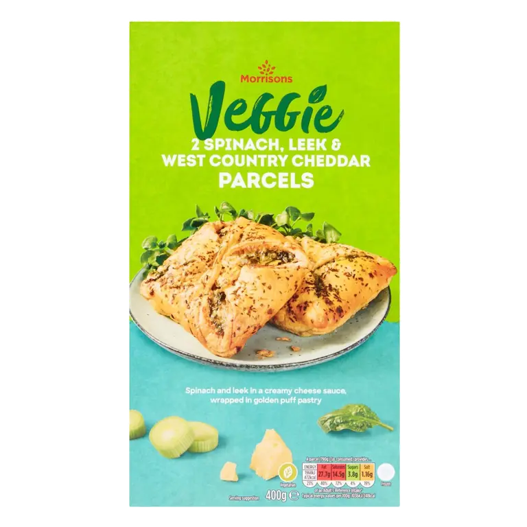 2 Spinach, Leek & West Country Cheddar Parcels