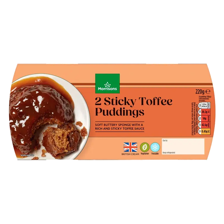 2 Sticky Toffee Puddings 220g
