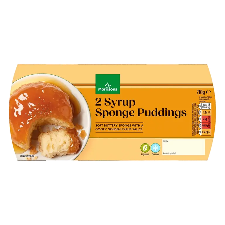 2 Syrup Sponge Puddings 210g