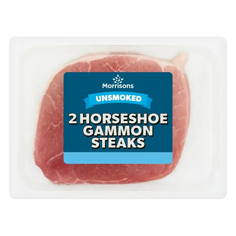 2 Unsmoked Horseshoe Gammon Steaks