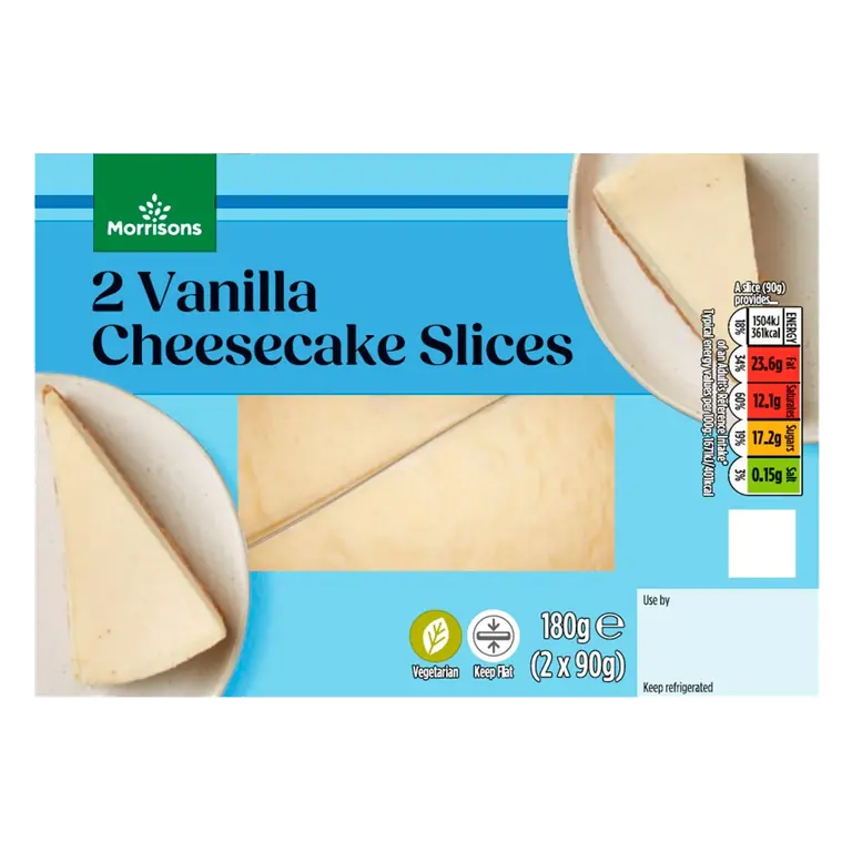 2 Vanilla Cheesecake Slices