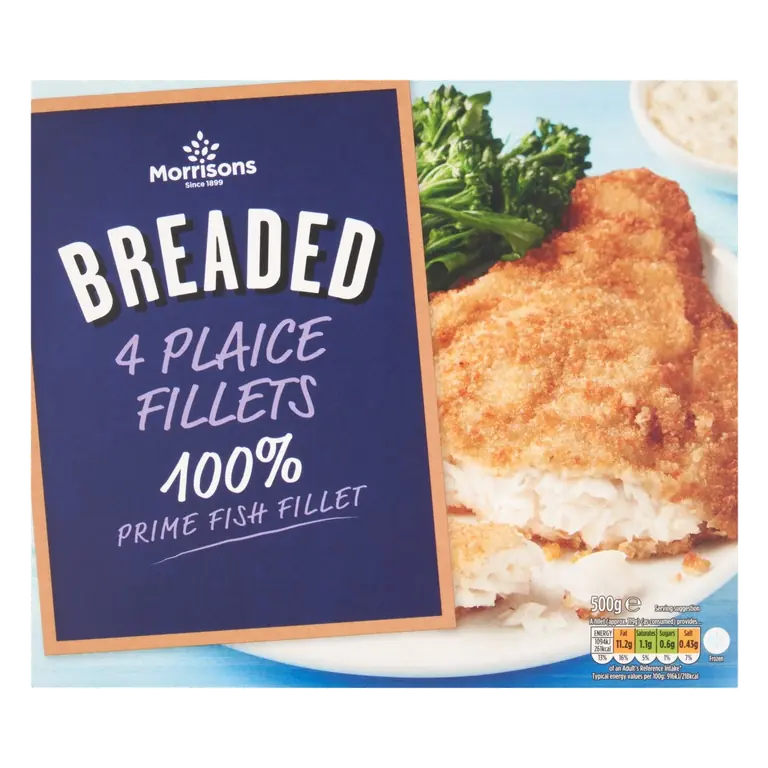 4 Breaded Plaice Fillets