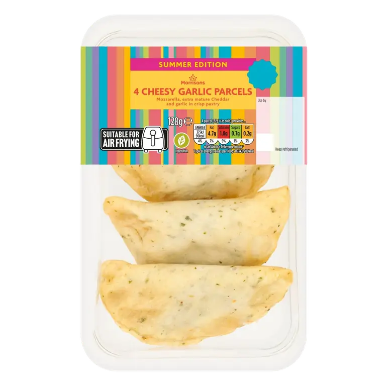 4 Cheesy Garlic Parcels 128g