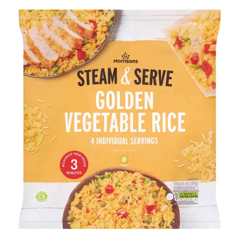 4 Steam & Serve Golden Vegetable Rice