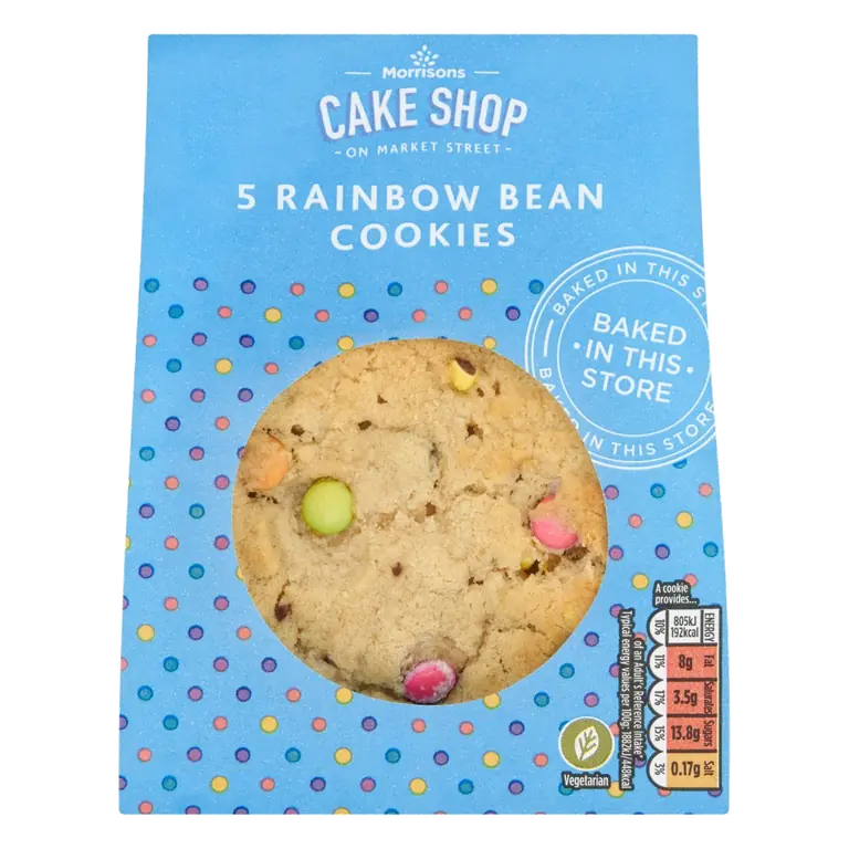 5 Rainbow Bean Cookies