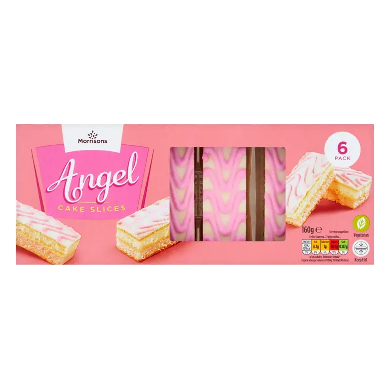 6 Angel Cake Slices