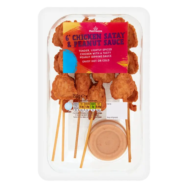 6 Chicken Satay & Peanut Dip