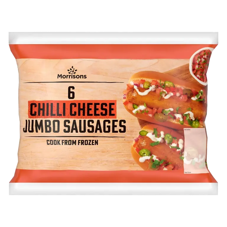 6 Chilli Cheese Jumbo Sausages 480g