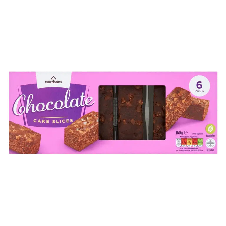 6 Chocolate Cake Slices